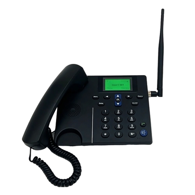 Black GSM Wireless Desktop Phone , 2G FWP GSM SIM Based Phone